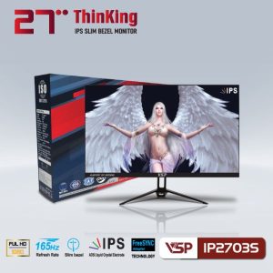Màn hình VSP IPS esport gaming 27inch tràn viền IP2703S - Black
